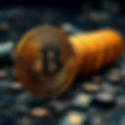 An intricate representation of Bitcoin's evolution over time