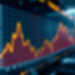 Graph depicting cryptocurrency trends and forecasts