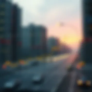 Graph showcasing correlation between temperature changes and investment trends