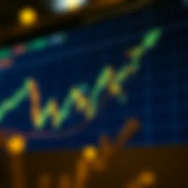 Graph showing cryptocurrency market trends