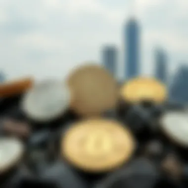 Illustration of diverse investment strategies in cryptocurrency