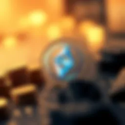 Visual representation of Stratis Coin technology and blockchain integration