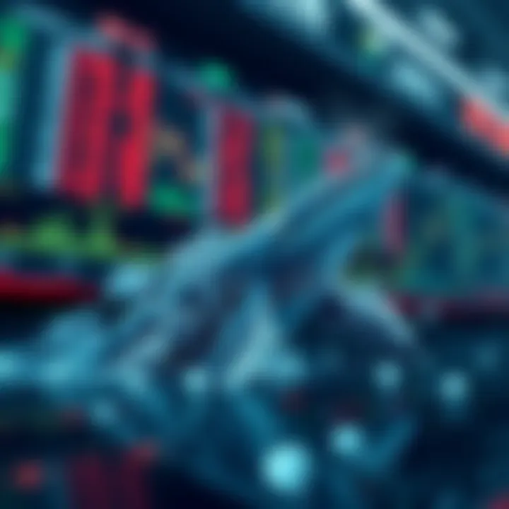 Conceptual visualization of whale trading dynamics